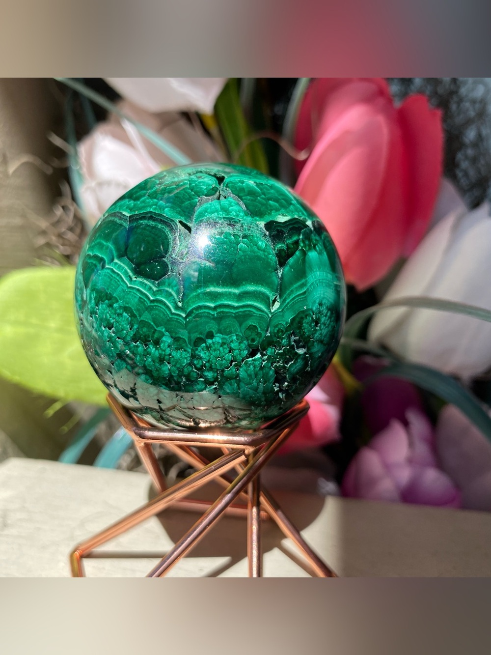 Malachite Sphere 2